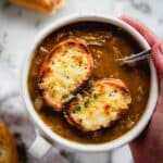Classic French Onion Soup with Gruyere Toasts Recipe