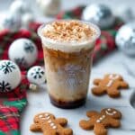 Iced Gingerbread Oatmilk Chai Latte {Starbucks Copycat} Recipe