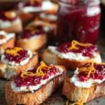 Goat Cheese and Chia Cranberry Crostini Recipe