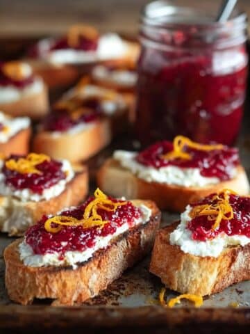 Goat Cheese and Chia Cranberry Crostini Recipe