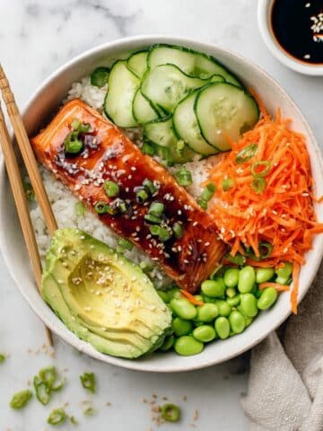 Teriyaki Salmon Bowl (30 Minute Dinner) Recipe