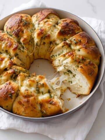 Cheesy Garlic Herb Pull Apart Bread Recipe