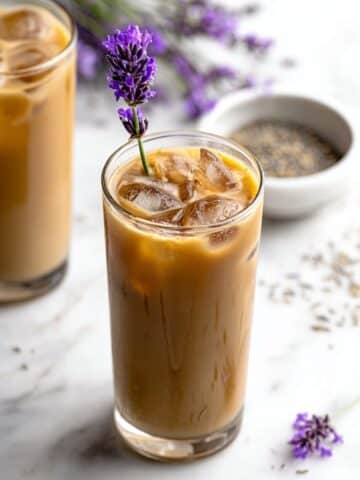 Iced Honey Lavender Latte with Oat Milk Recipe