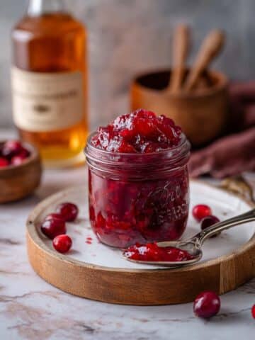 Honey Bourbon Cranberry Sauce Recipe