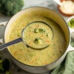 High Protein Broccoli Cheddar Soup Recipe