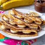 Banana Crepes with Nutella Recipe