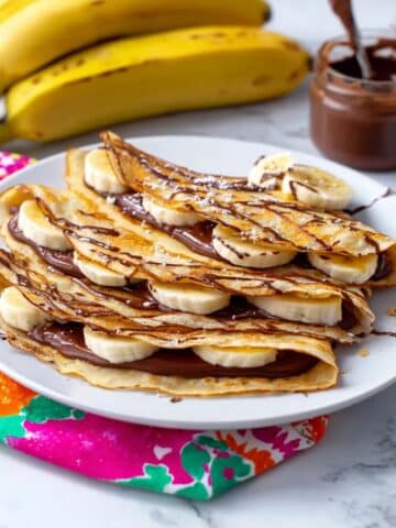 Banana Crepes with Nutella Recipe