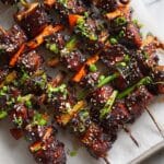Saucy Korean BBQ Beef Skewers Recipe