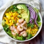 Shrimp Avocado Mango Corn Salad with Citrus Vinaigrette Recipe