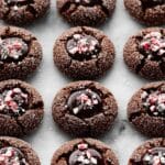 Chocolate Peppermint Thumbprint Cookies Recipe