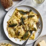Ravioli with Sage Butter Sauce Recipe