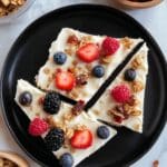 Greek Yogurt Bark with Fresh Berries and Granola Recipe