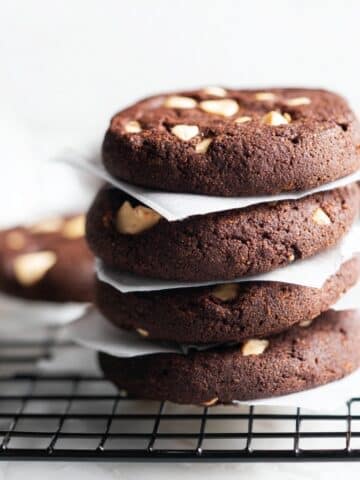 Chocolate Walnut Shortbread Cookies Recipe