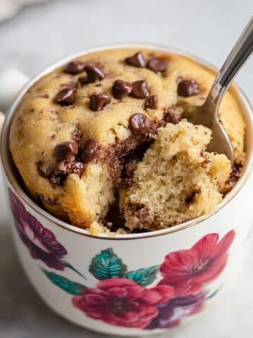 Chocolate Chip Mug Cake Recipe