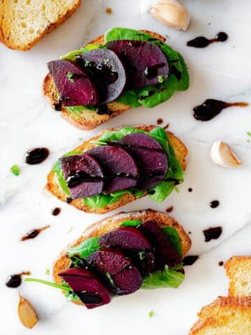 Vegan Beet Bruschetta Recipe