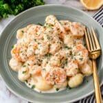 Creamy Gnocchi Shrimp Scampi Recipe