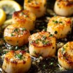 Vegan King Oyster Mushroom Scallops with Garlic Lemon Butter Recipe