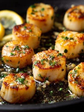 Vegan King Oyster Mushroom Scallops with Garlic Lemon Butter Recipe