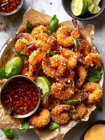 Oven Fried Coconut Shrimp with Thai Pineapple Chili Sauce Recipe