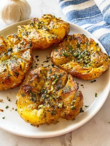 Air Fryer Smashed Potatoes Recipe