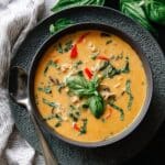 Thai Coconut Chicken Soup with Rice and Lemongrass Recipe