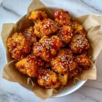 Sticky Honey Sriracha Cauliflower "Wings Recipe
