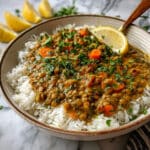 Spicy Lentils and Spinach (Stove Top and Pressure Cooker) Recipe