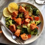 Air Fryer Lemon Garlic Butter Salmon Bites Recipe
