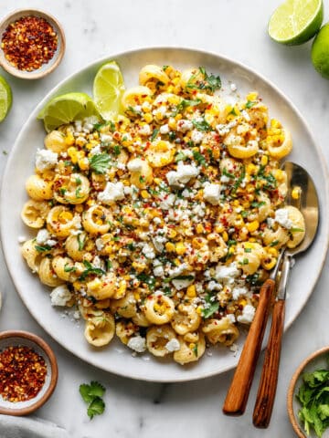 Mexican Street Corn Pasta Salad with Grilled Corn Recipe