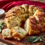 Pull-Apart Garlic Butter Bread Wreath Recipe
