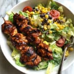 BBQ Chicken Skewer Salad Recipe