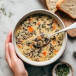 Cream of Mushroom Wild Rice Soup Recipe