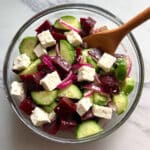 Cucumber Beet Salad with Feta Cheese Recipe