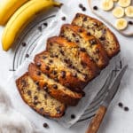 Skinny Chocolate Chip Banana Bread Recipe