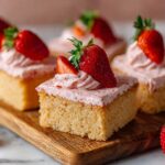 Fresh Strawberry Cake with Strawberry Cream Cheese Frosting Recipe