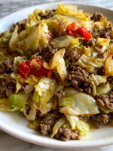 Irish Ground Beef and Cabbage Skillet Recipe