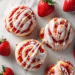 Strawberry Sweet Rolls with Vanilla Cream Cheese Glaze Recipe