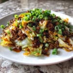 Low-Carb Mongolian Ground Beef and Cabbage Recipe