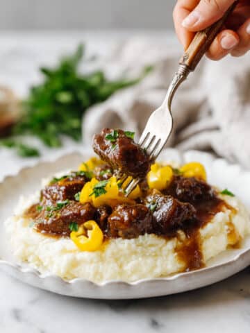 Slow Cooker Mississippi Steak Bites Recipe