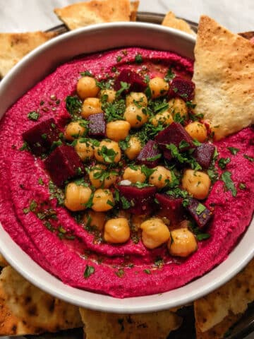 Roasted Beet Hummus Recipe