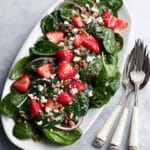 Strawberry Spinach Salad with Candied Nuts and Bacon Recipe