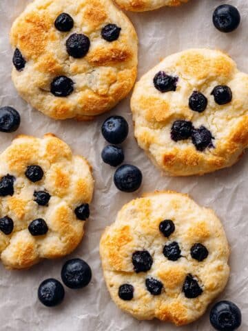 Cottage Cheese Cloud Bread with Blueberries Recipe
