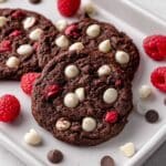 Triple Chocolate Raspberry Cookies Recipe