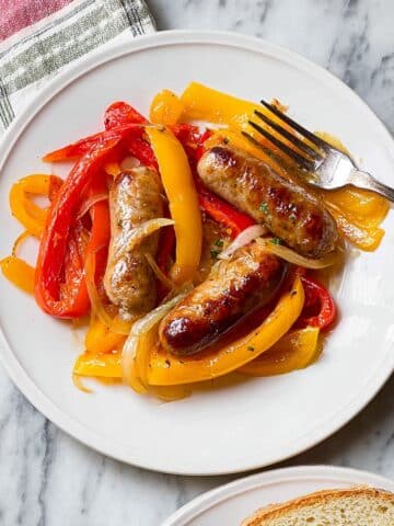 Baked Sausage, Peppers, and Onions Recipe
