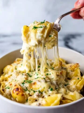 Crock Pot Cheesesteak Tortellini Recipe