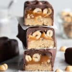 Vegan Snickers Bars (No-bake, GF) Recipe