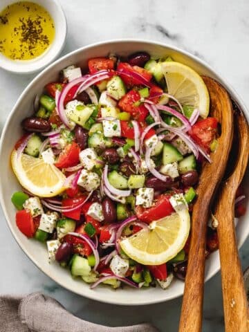 Mediterranean Salad with Greek Dressing Recipe