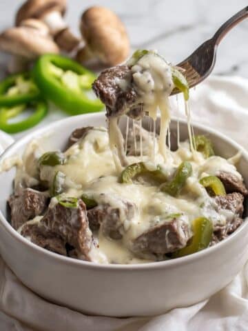 Keto Instant Pot Philly Cheesesteak Bowls Recipe