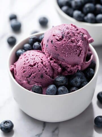 3 Ingredient Blueberry Frozen Yogurt Recipe