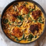 Creamy Spinach and Mushrooms Chicken Recipe